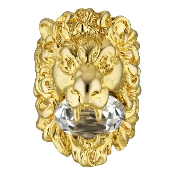 GUCCI LION HEAD RING SZ 13 US Size 6 - Picture 1 of 6